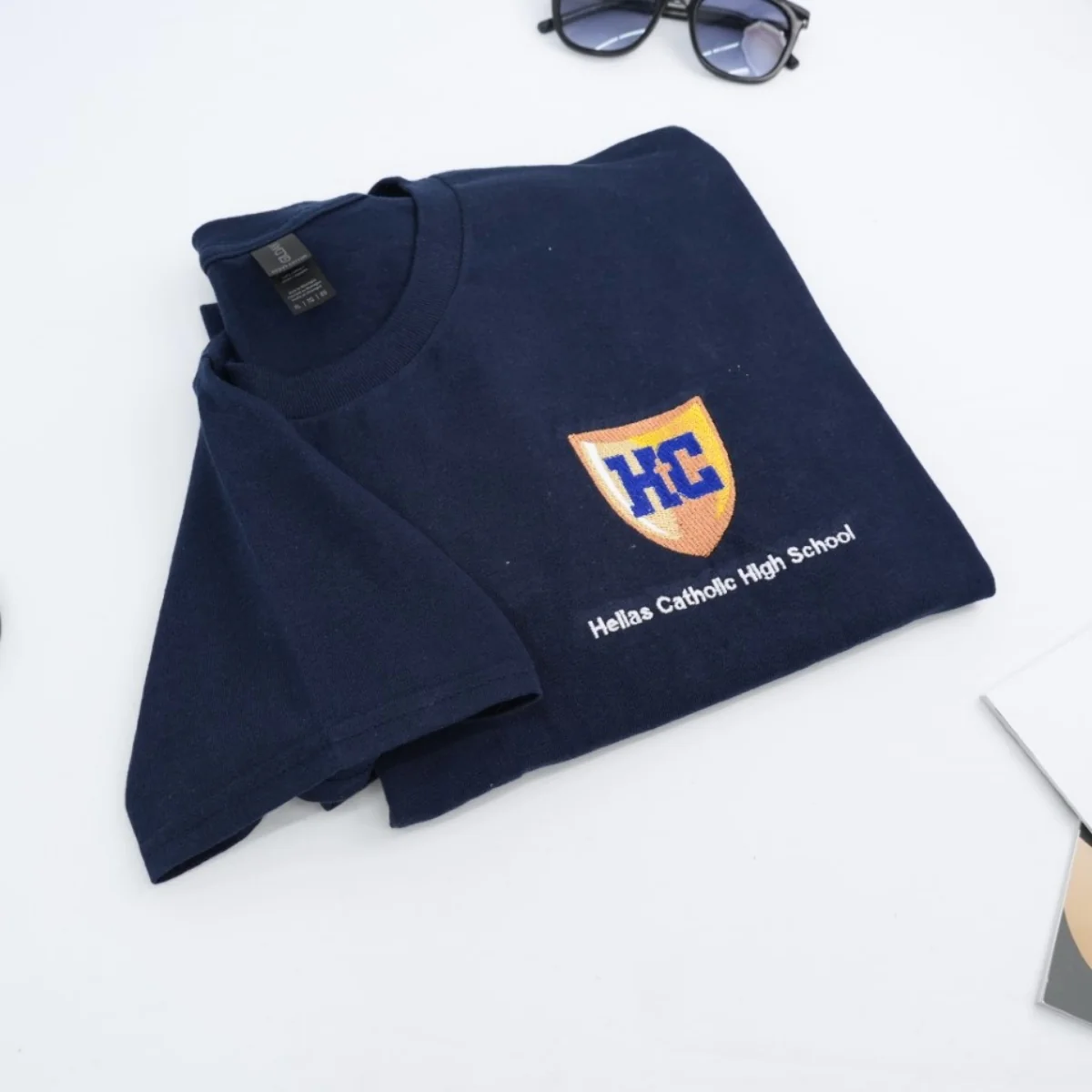 Custom School Logo T-Shirts - University Embroidered Educational Apparel - Perfect School Spirit Gift - Image 5