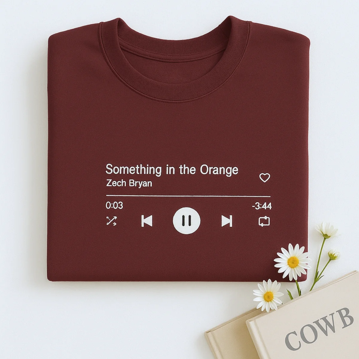 Custom Song Sweatshirts - Personalized Music Player Embroidered - Your Favorite Song Gift - Image 7