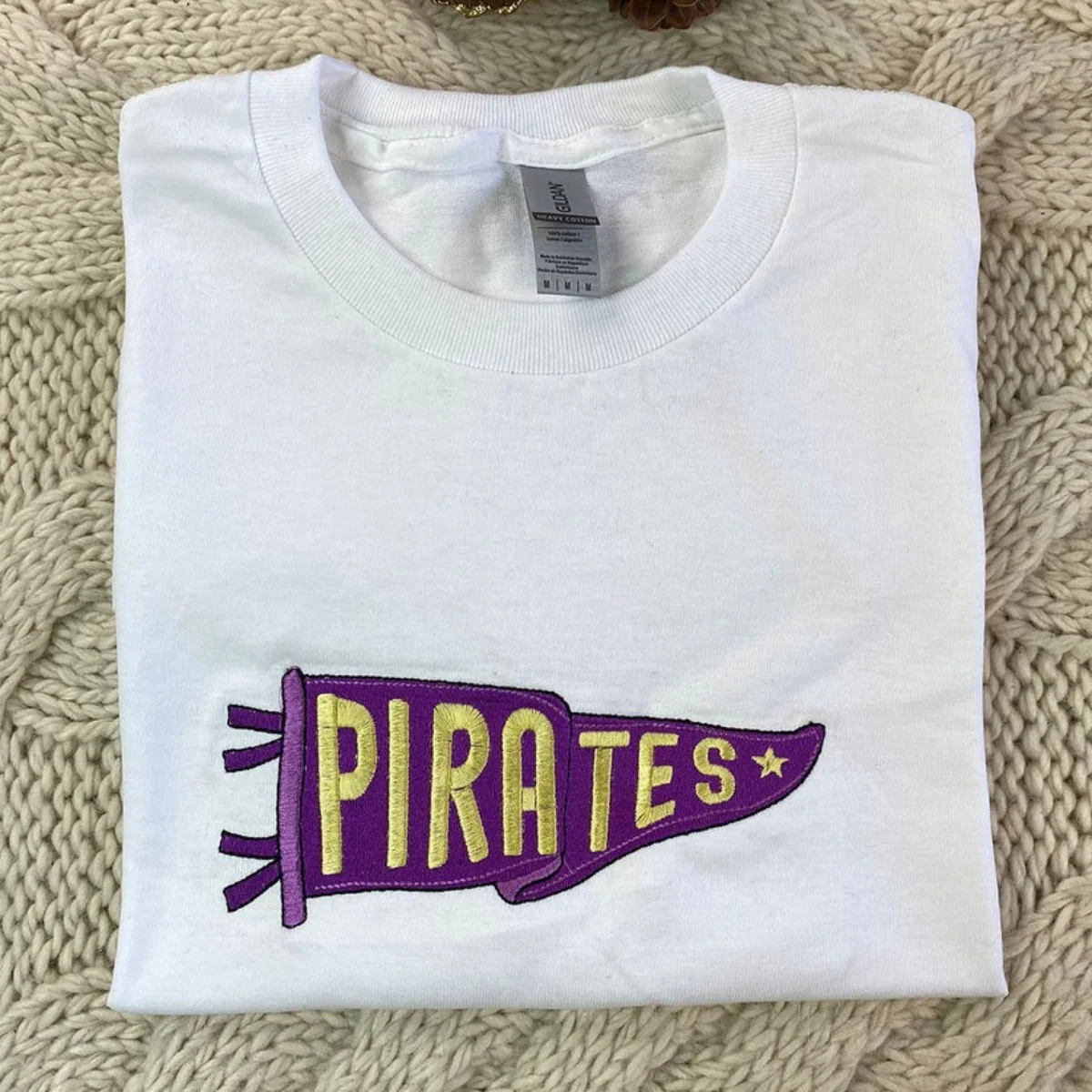 Custom Team Spirit Sweatshirts - School Mascot Pennant Embroidered Shirts - Team Pride Gift - Image 8