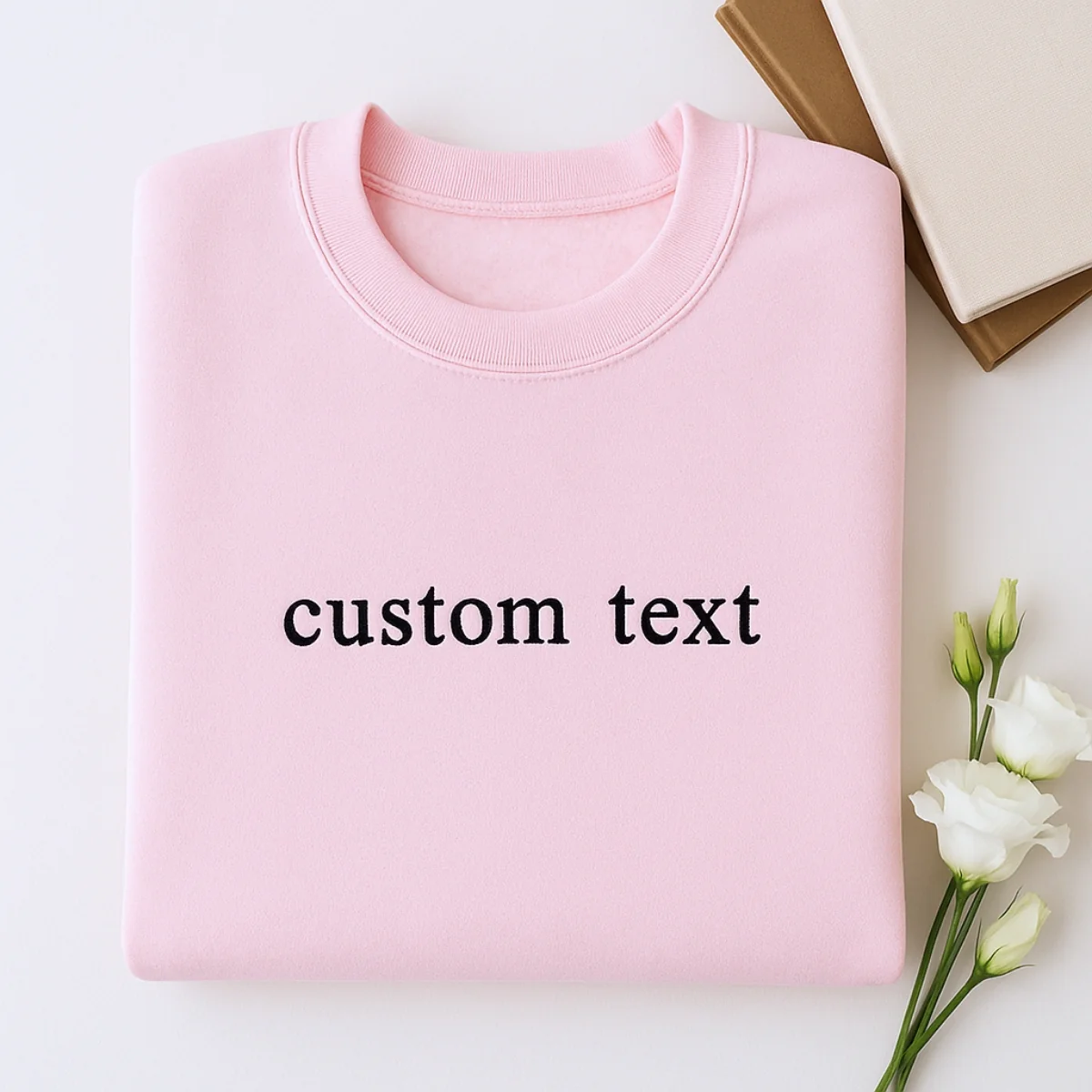 Custom Text Embroidered Sweatshirts - Personalized Message Apparel - Perfect Gift for Anyone - Image 3