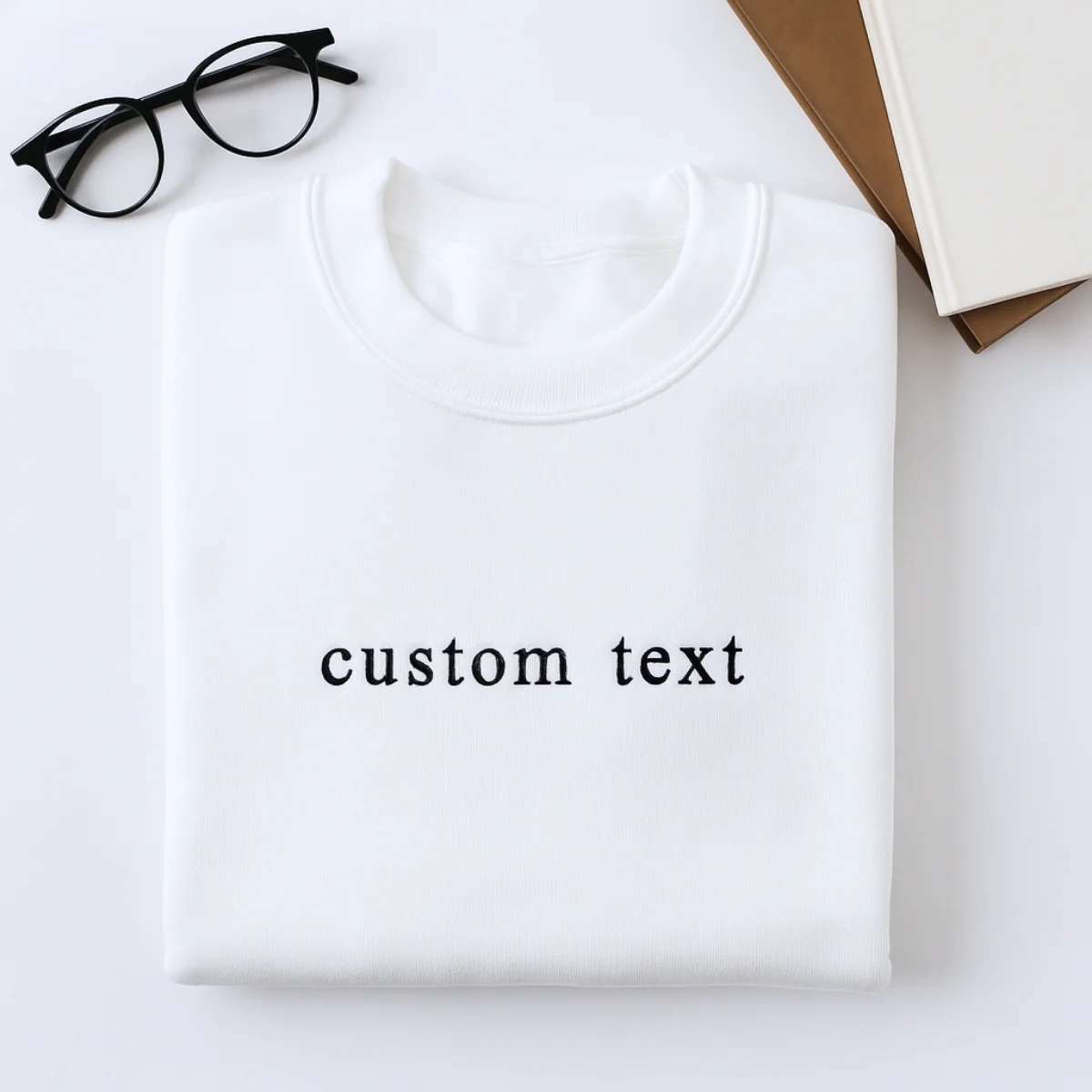 Custom Text Embroidered Sweatshirts - Personalized Message Apparel - Perfect Gift for Anyone - Image 4