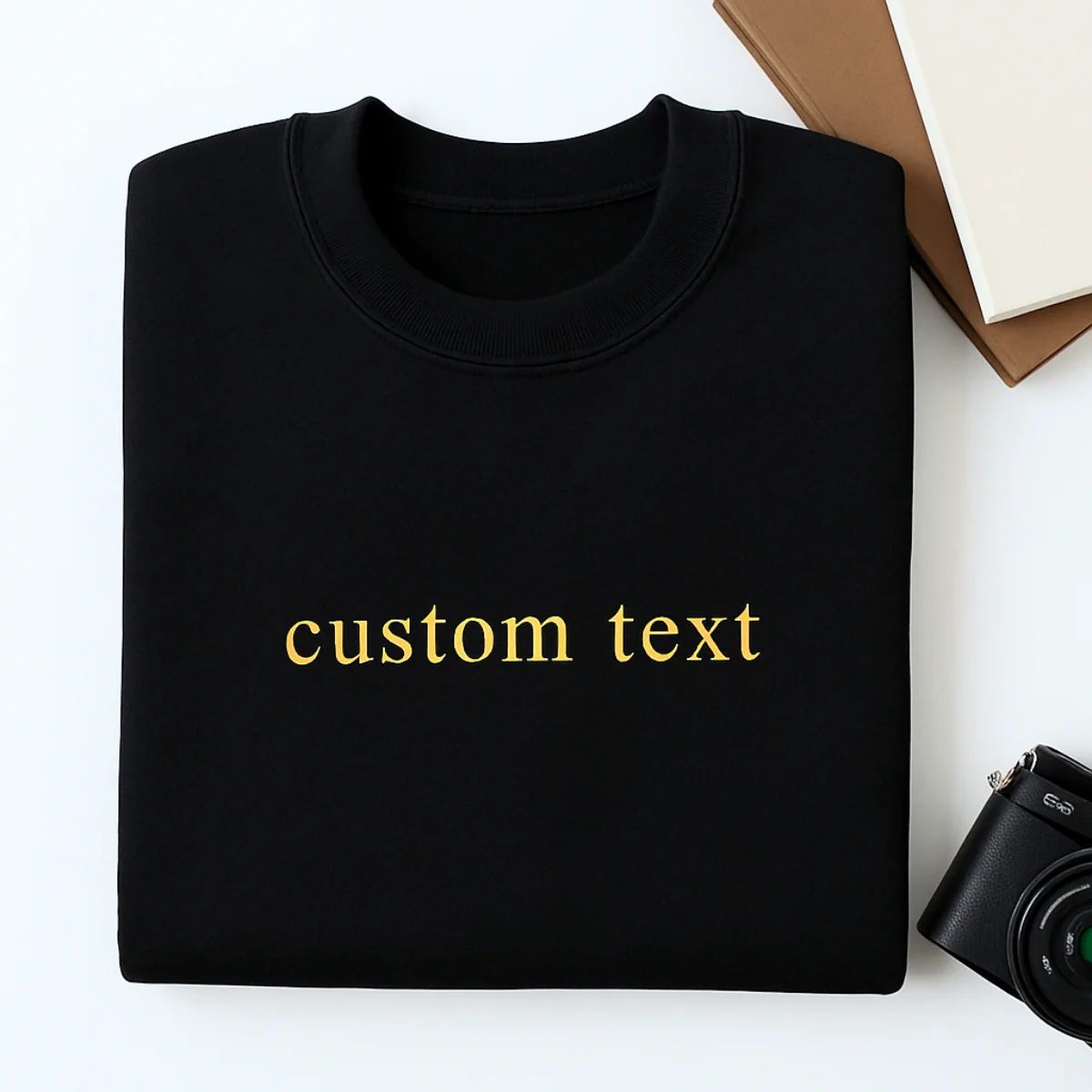 Custom Text Embroidered Sweatshirts - Personalized Message Apparel - Perfect Gift for Anyone - Image 5