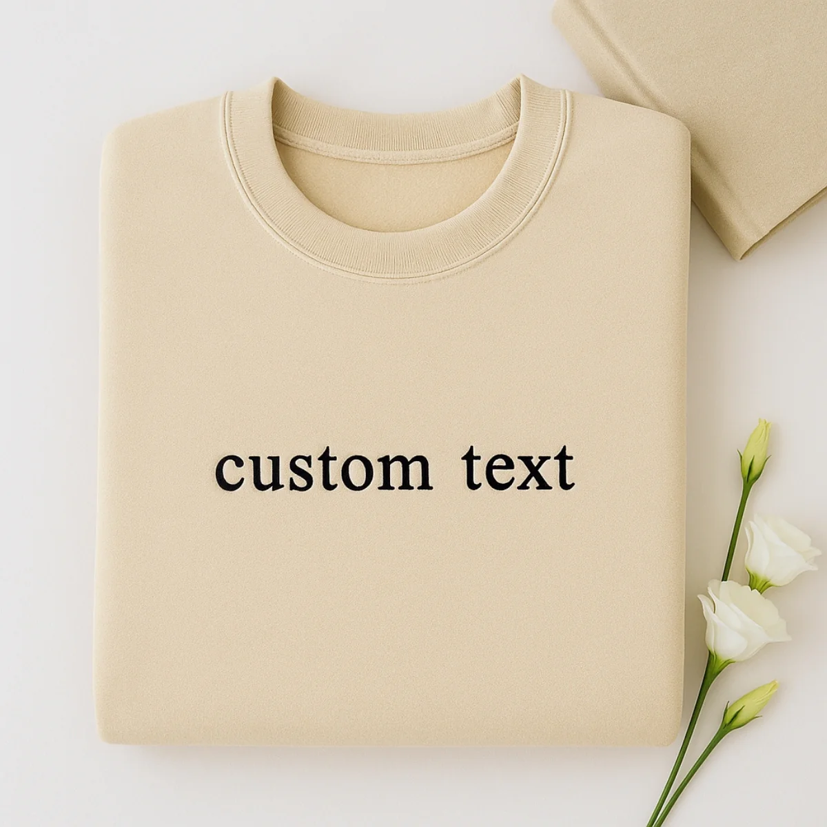 Custom Text Embroidered Sweatshirts - Personalized Message Apparel - Perfect Gift for Anyone - Image 7