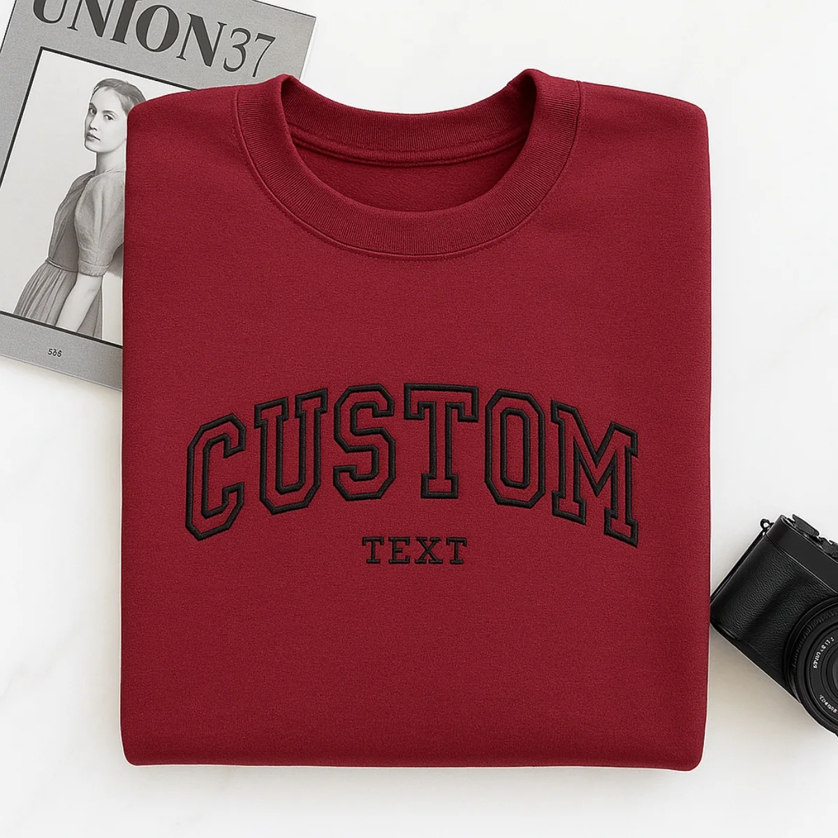 Custom Text Hoodies - Personalized Embroidered Sweatshirts - Perfect Custom Gift for Any Occasion - Image 4