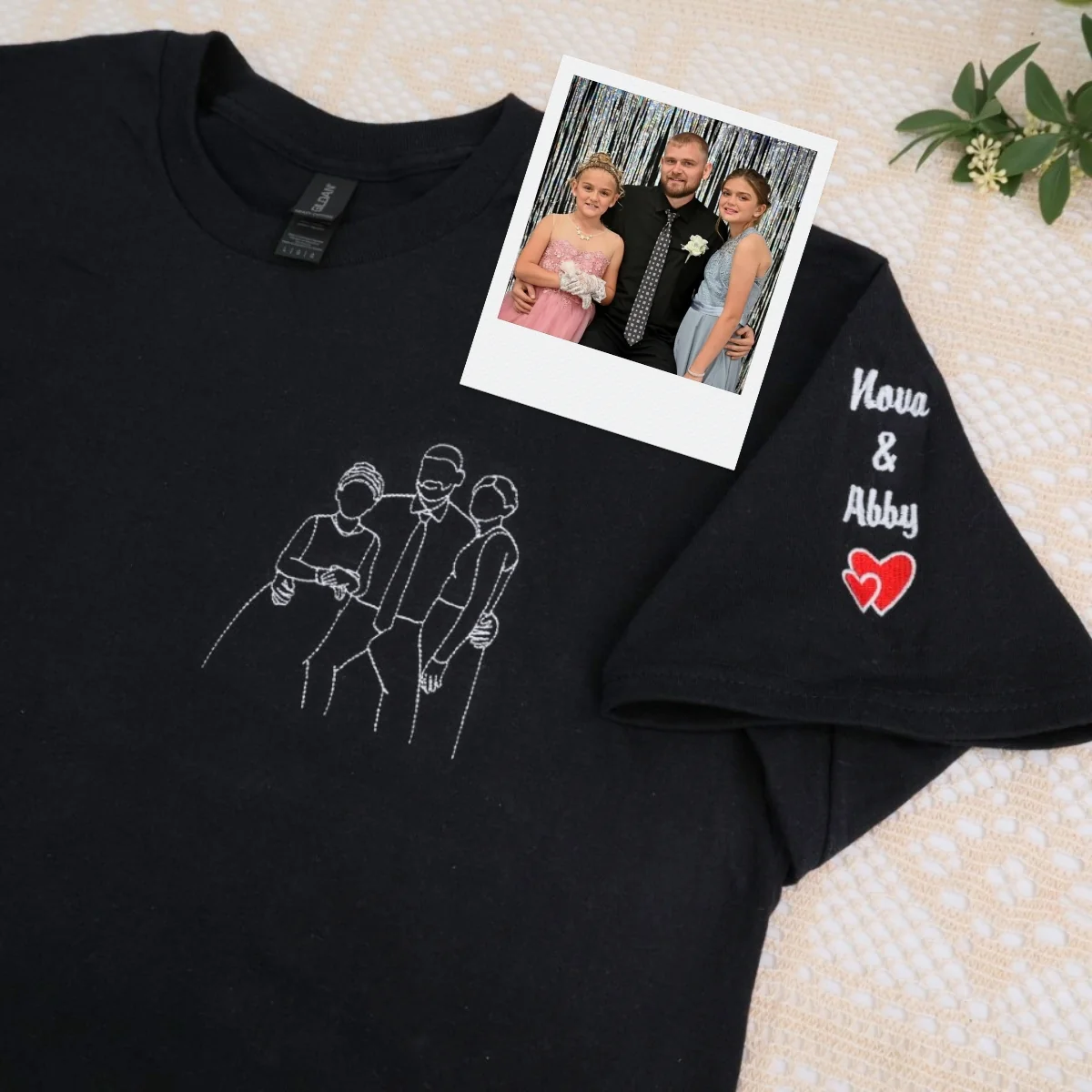 Dad Custom T-Shirts - Father Child Cycling Embroidered Shirt - Perfect Father's Day Gift - Image 6