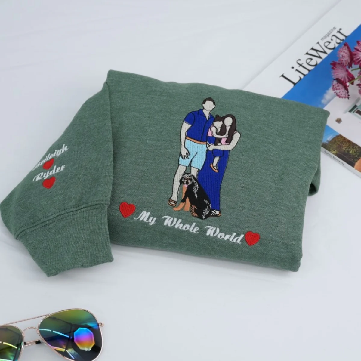 Dad Family Custom Hoodies - Father Embroidered Sweatshirts - Perfect New Dad & Father's Day Gift - Image 5