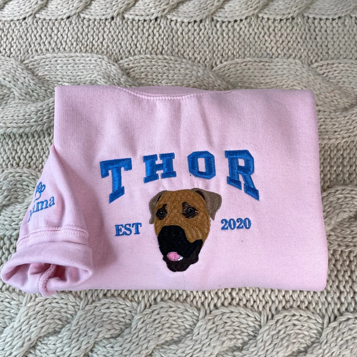 Dog Mom Hoodies - Custom Pet Parent Embroidered Sweatshirts - Personalized Dog Face Apparel for Pet Moms & Dads - Image 8