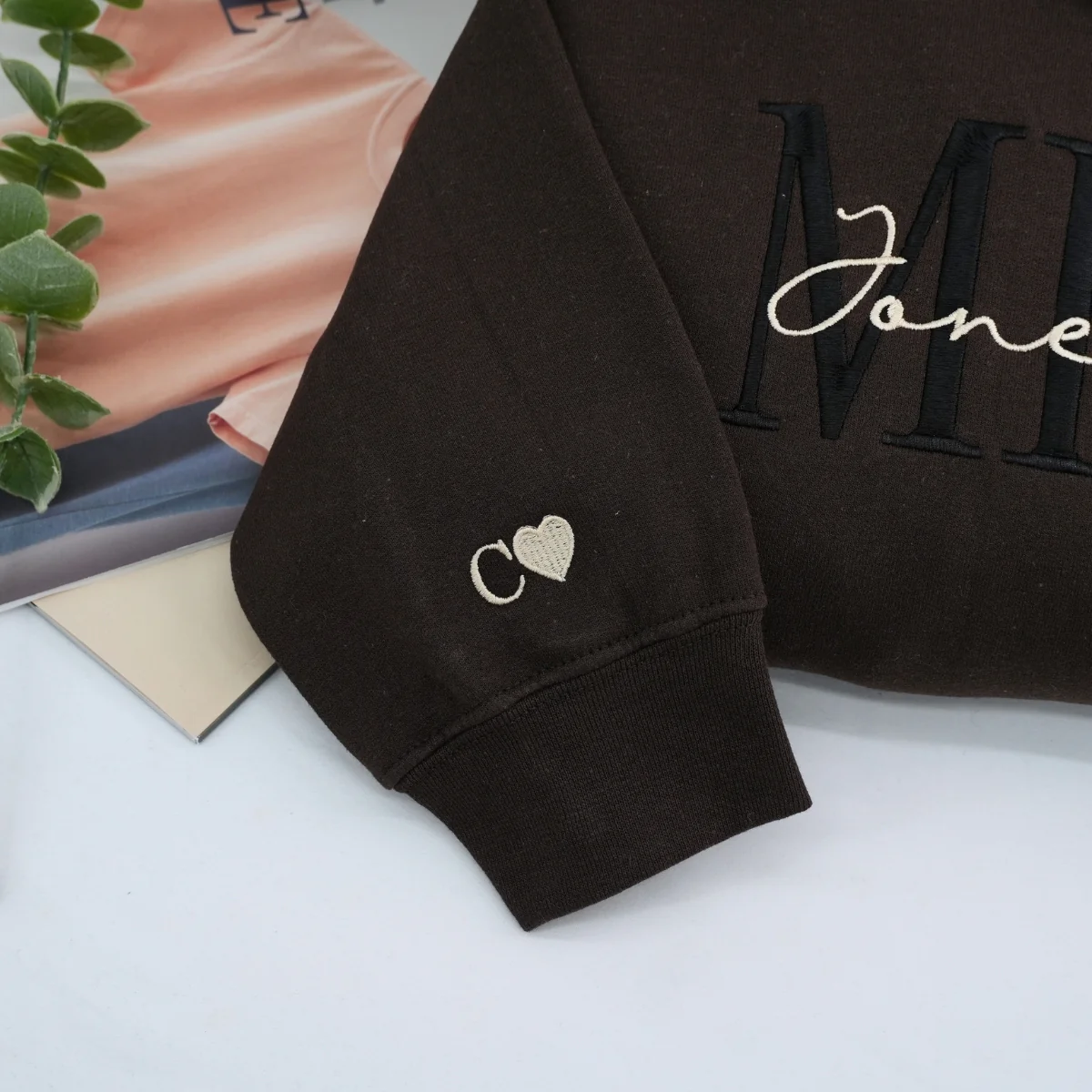 Embroidered Mr & Mrs Hoodies or Sweatshirts - Image 2