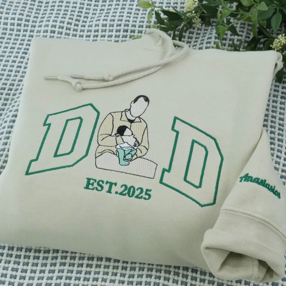 Established Dad Custom Hoodies - Father Embroidered Sweatshirts - Perfect Father's Day Gift - Image 3