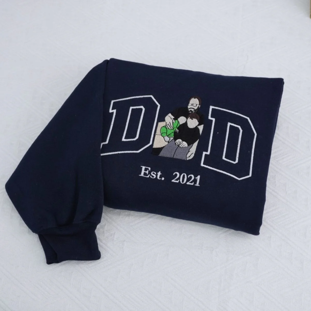 Established Dad Custom Hoodies - Father Embroidered Sweatshirts - Perfect Father's Day Gift - Image 6