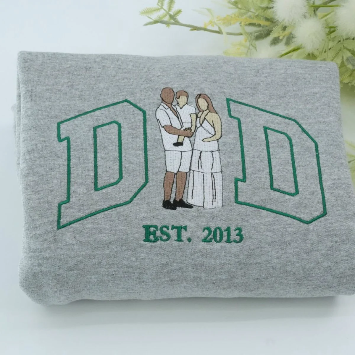 Established Dad Custom Hoodies - Father Embroidered Sweatshirts - Perfect Father's Day Gift - Image 7