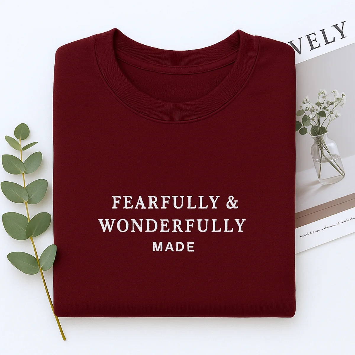 Fearfully Wonderfully Made Hoodies - Christian Embroidered Sweatshirts - Faith Inspired Gift - Image 3