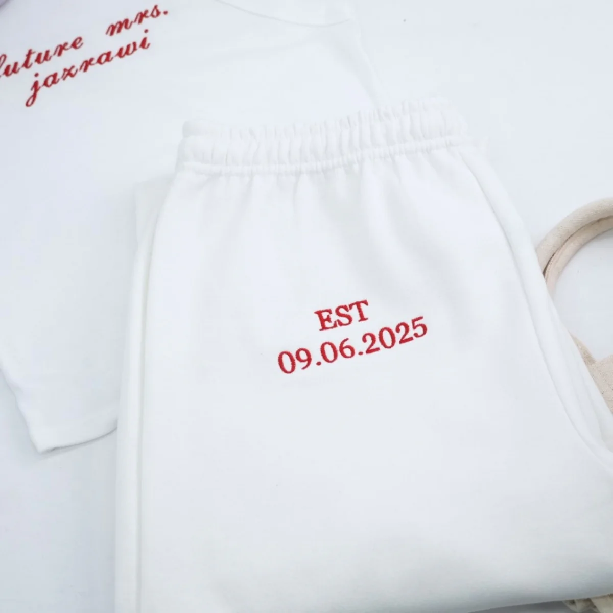 Future Mrs Custom Tank Tops - Personalized Engagement Embroidered Apparel - Perfect Bridal Gift Set - Image 3