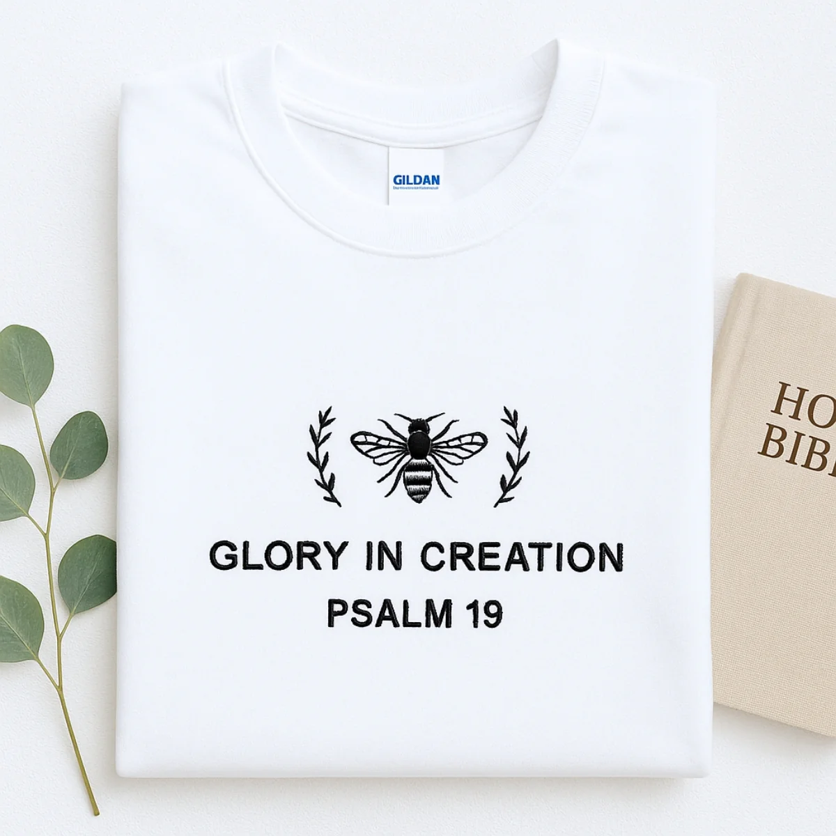 Glory In Creation Hoodies - Christian Nature Embroidered Sweatshirts - Psalm 19 Faith Gift - Image 3