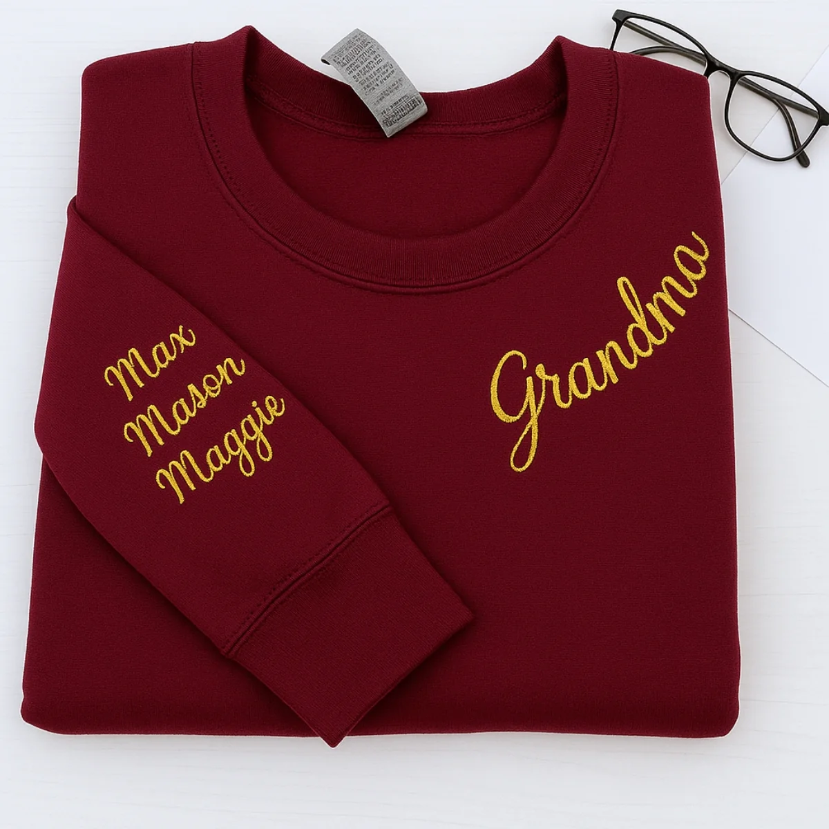 Grandma Custom Sweatshirts - Personalized Grandchildren Names Embroidered - Perfect Mother's Day Gift - Image 7
