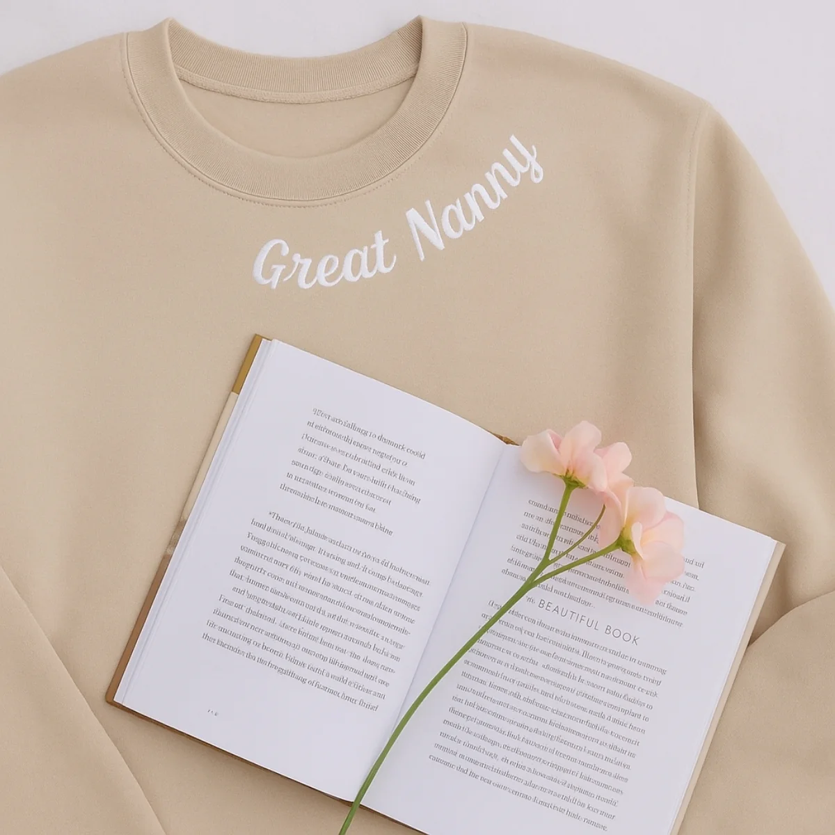 Great Nanny Custom Sweatshirts - Grandma Embroidered Hoodies - Perfect Grandparent Gift - Image 7