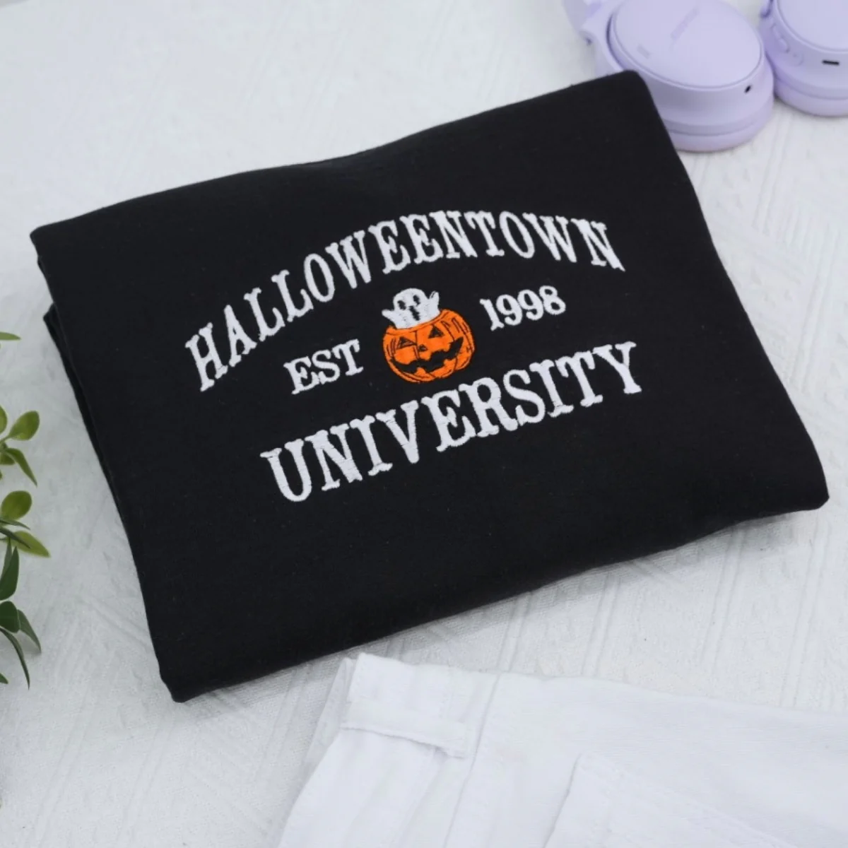 Halloween University Sweatshirts - Halloweentown College Embroidered Apparel - Spooky Academia Fashion - Image 2