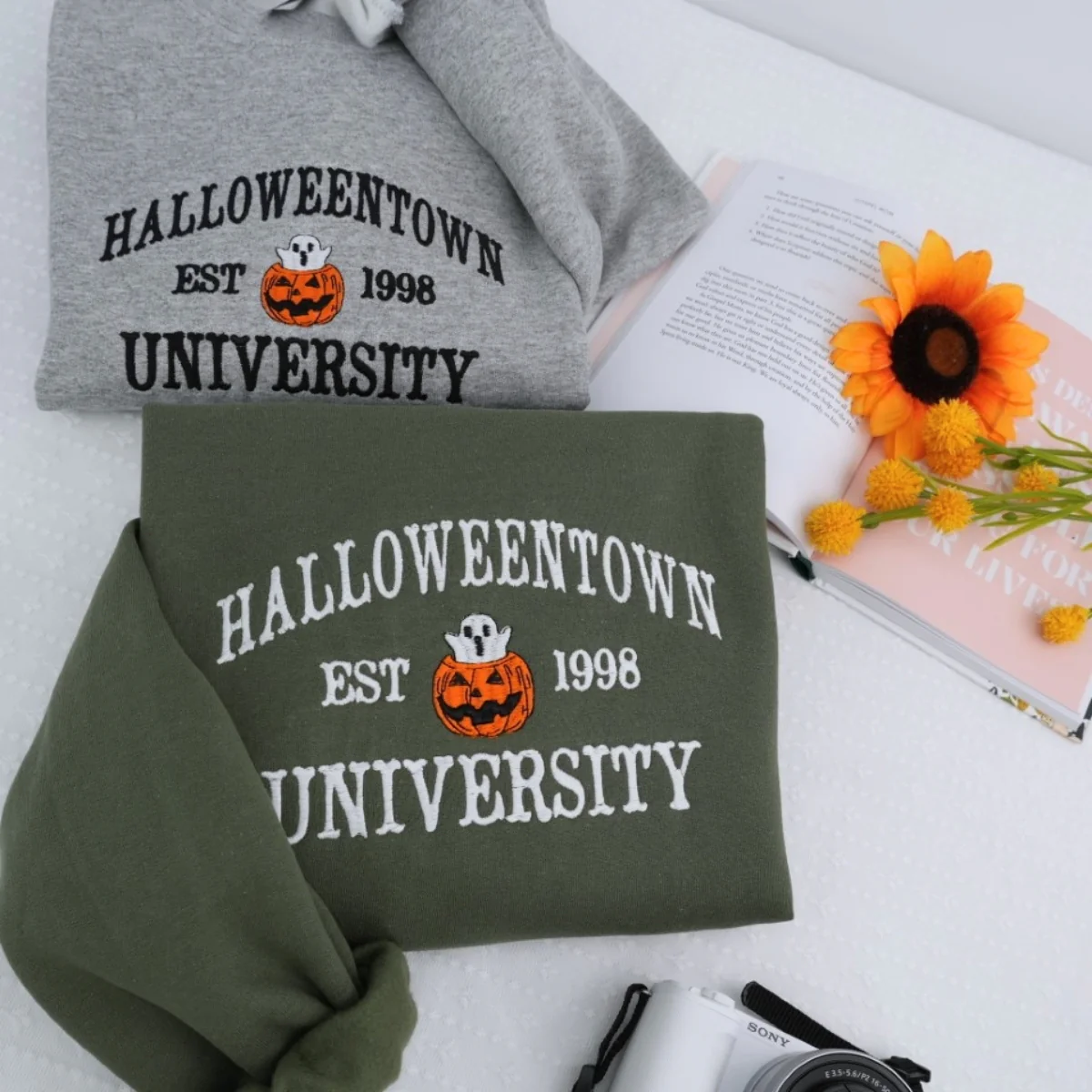 Halloween University Sweatshirts - Halloweentown College Embroidered Apparel - Spooky Academia Fashion - Image 7