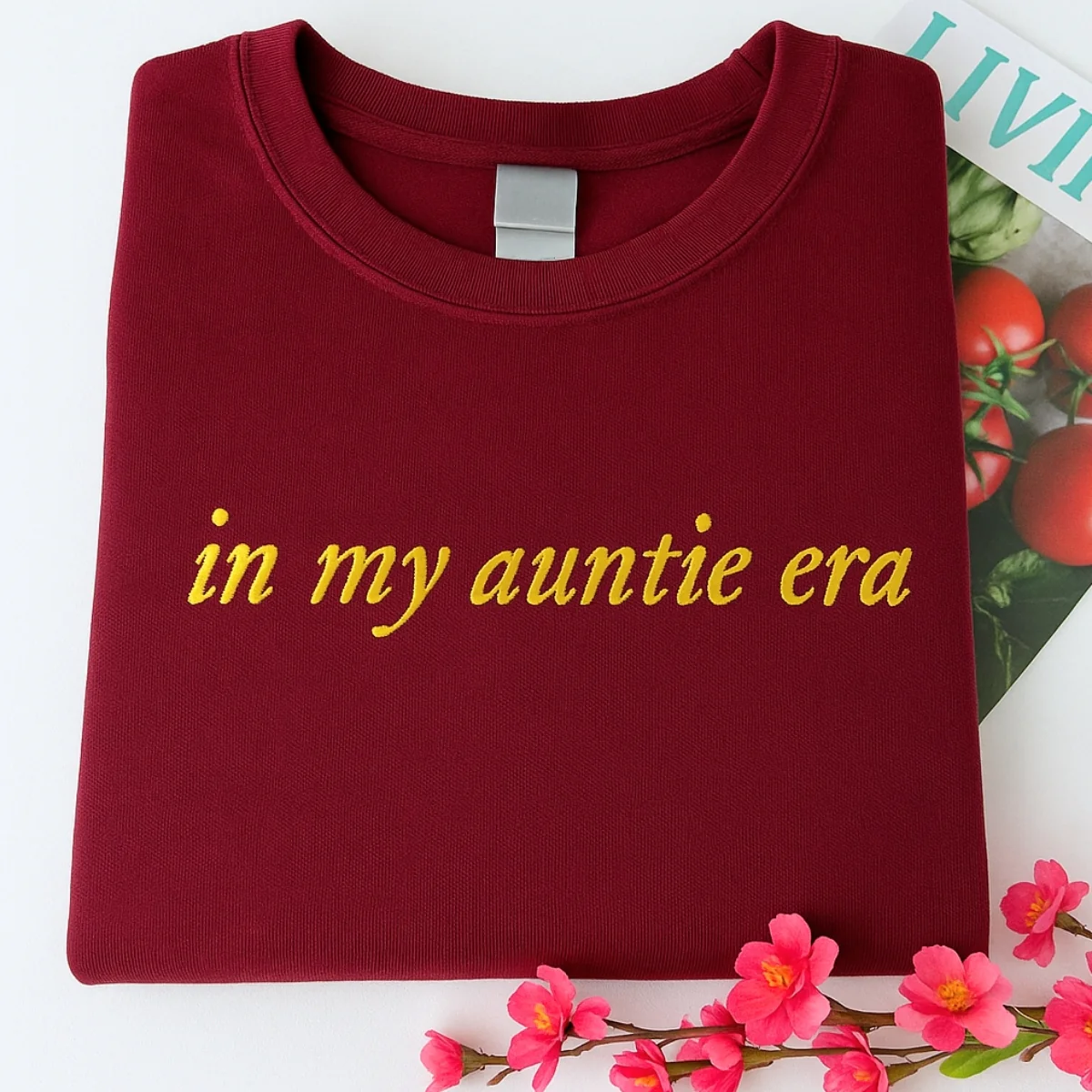 In My Auntie Era Hoodies - Aunt Lifestyle Embroidered Sweatshirts - New Aunt Gift - Image 7
