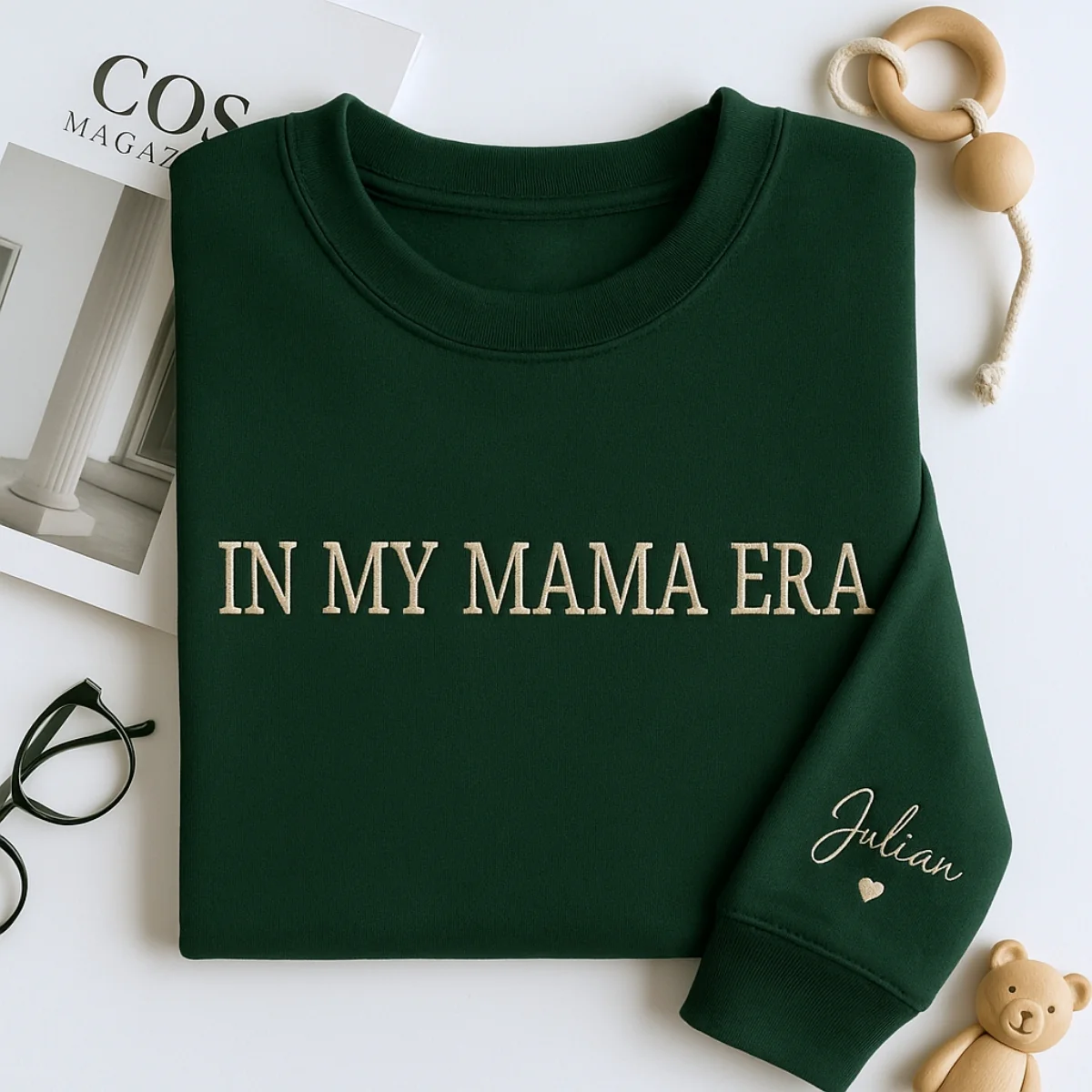 Mama Era Custom Sweatshirt - In My Mama Era Personalized Name Embroidered - Mother's Day Gift - Image 3