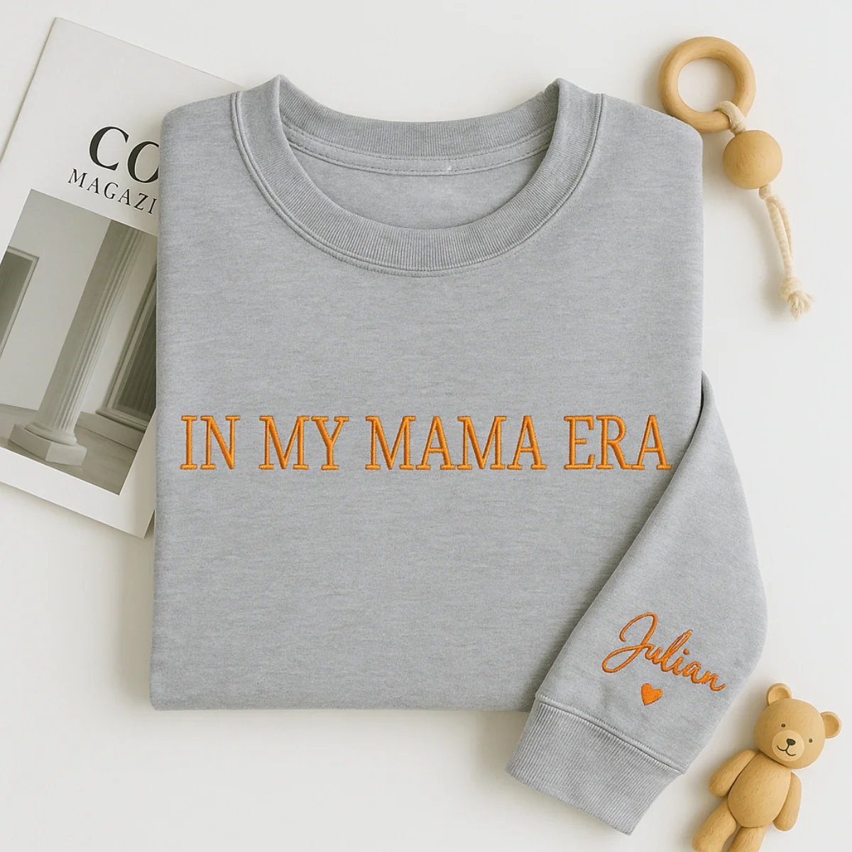 Mama Era Custom Sweatshirt - In My Mama Era Personalized Name Embroidered - Mother's Day Gift - Image 7