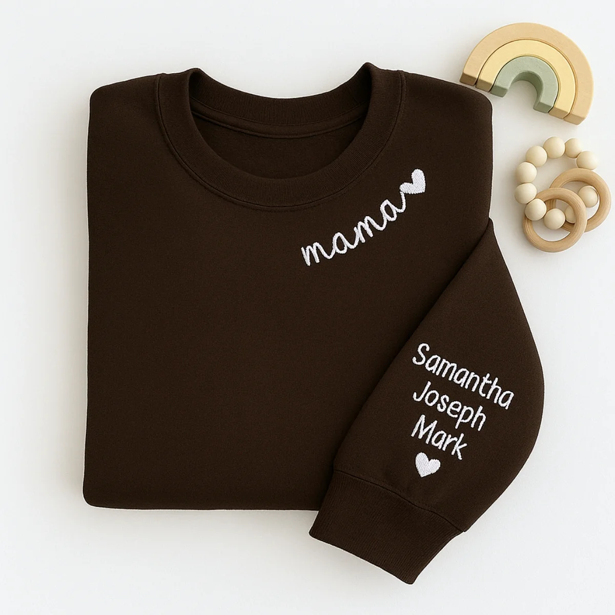 Mama Custom Hoodies with Kids Names - Personalized Mom Embroidered Sweatshirts - Perfect Mother's Day Gift - Image 6