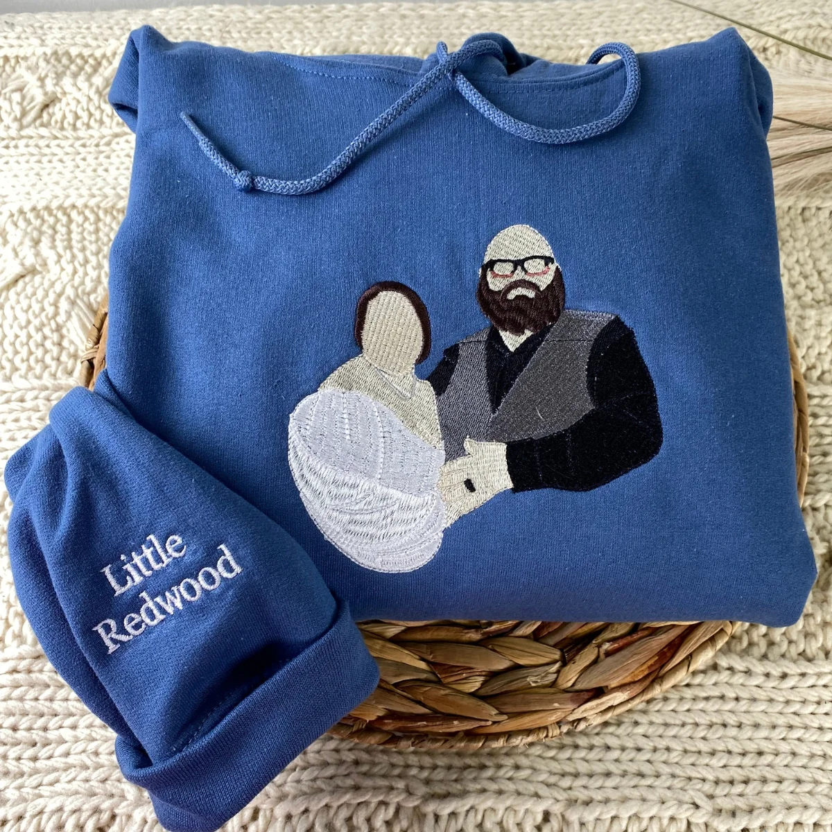 Matching Photo Embroidered Hoodies - Custom Couples Memory Sweatshirts - Perfect Anniversary Gift - Image 6