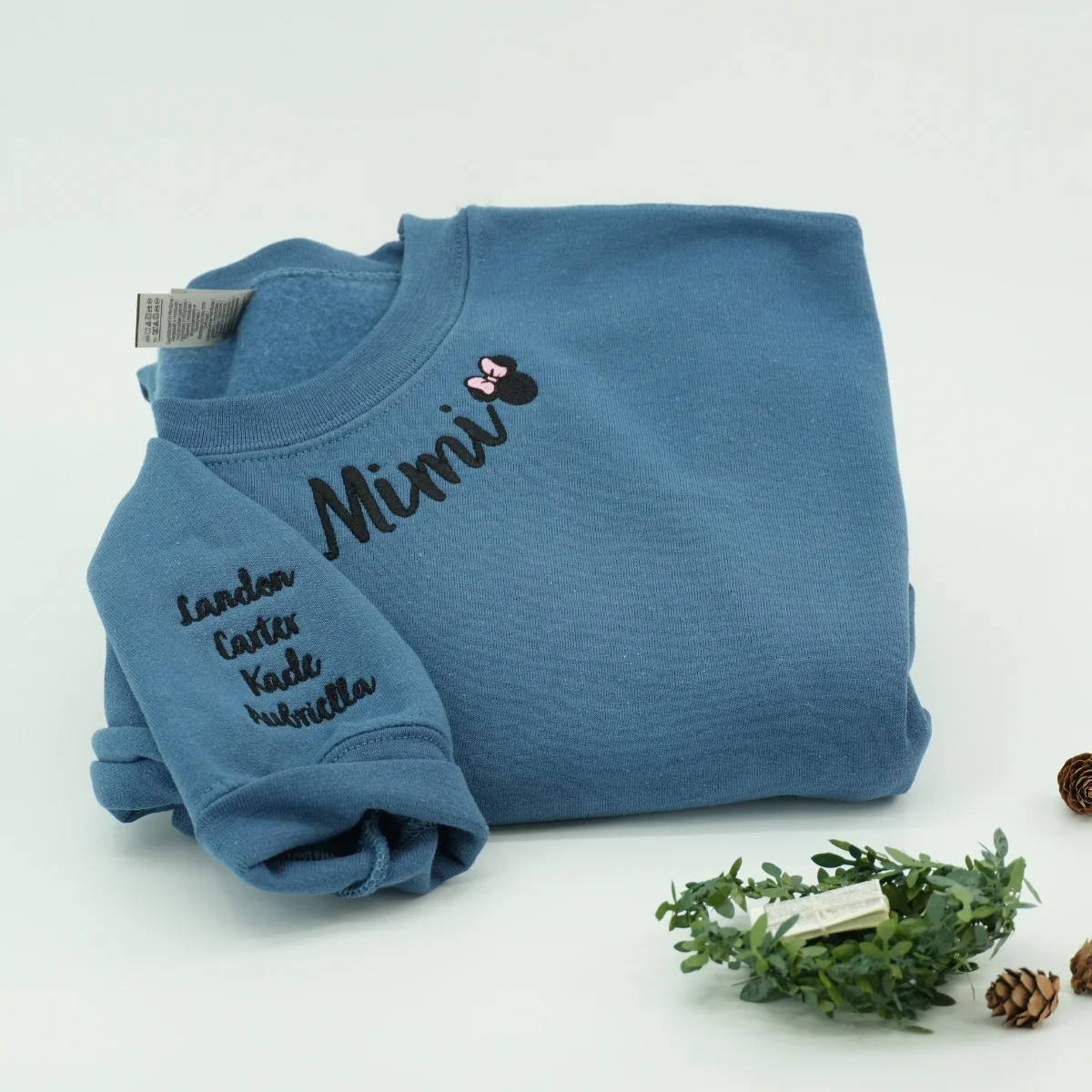 Mimi Classic Neckline Custom Hoodies - Grandma Embroidered Sweatshirts - Grandmother Gift - Image 3