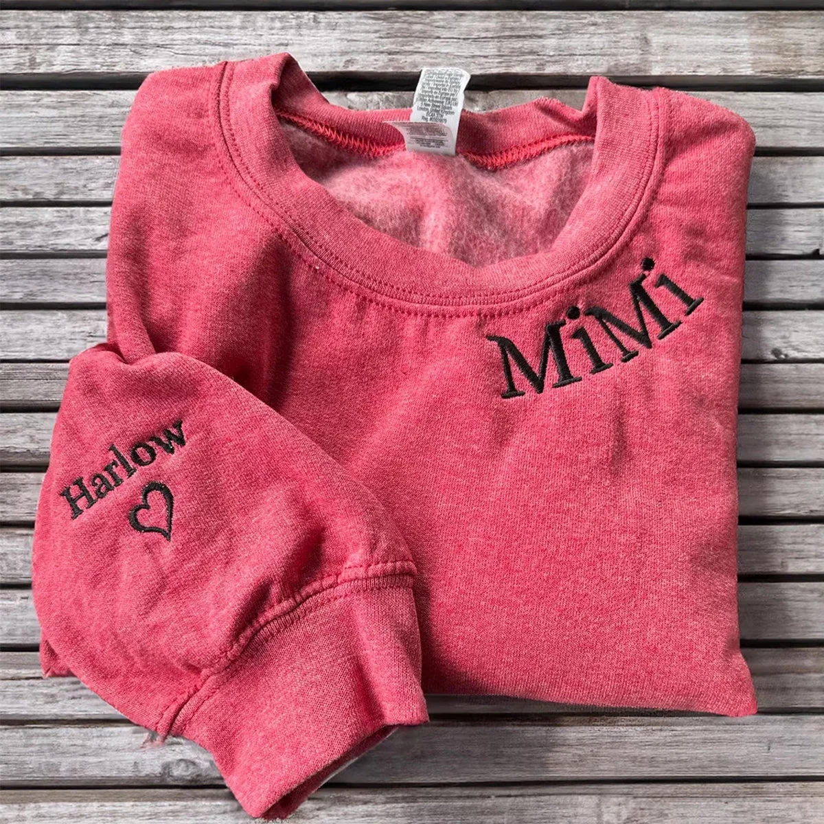 Mimi Classic Neckline Custom Hoodies - Grandma Embroidered Sweatshirts - Grandmother Gift - Image 5