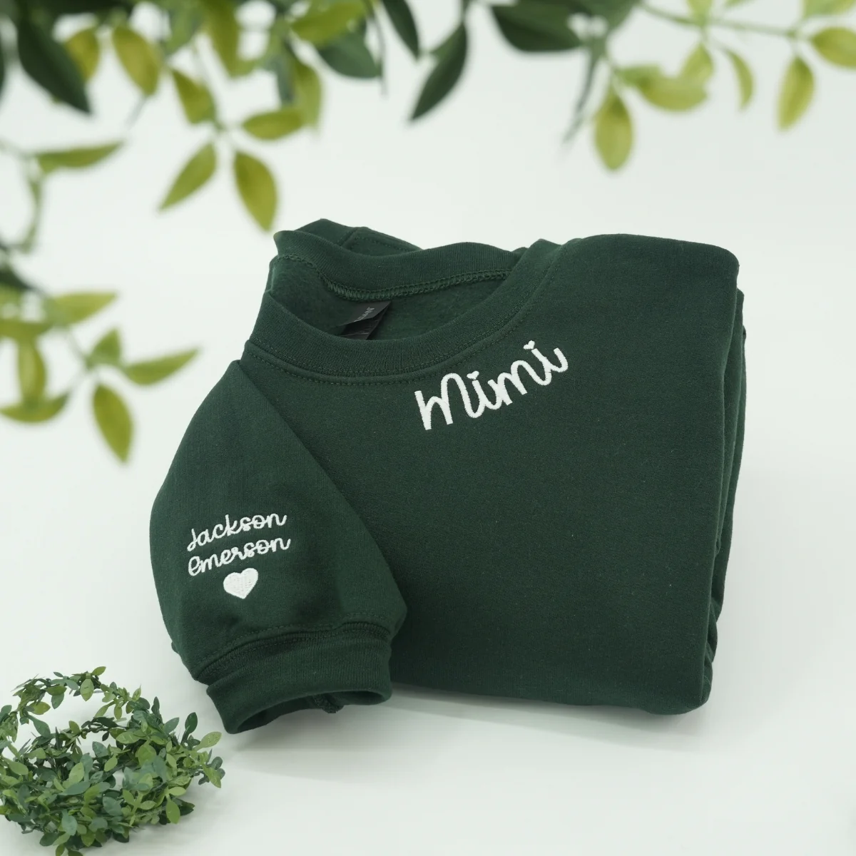 Mimi Classic Neckline Custom Hoodies - Grandma Embroidered Sweatshirts - Grandmother Gift - Image 6