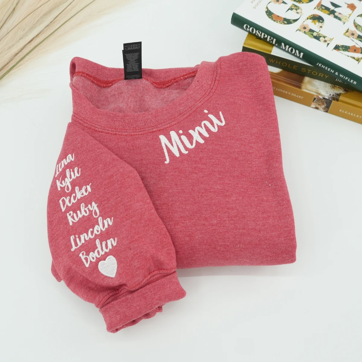 Mimi Classic Neckline Custom Hoodies - Grandma Embroidered Sweatshirts - Grandmother Gift - Image 7