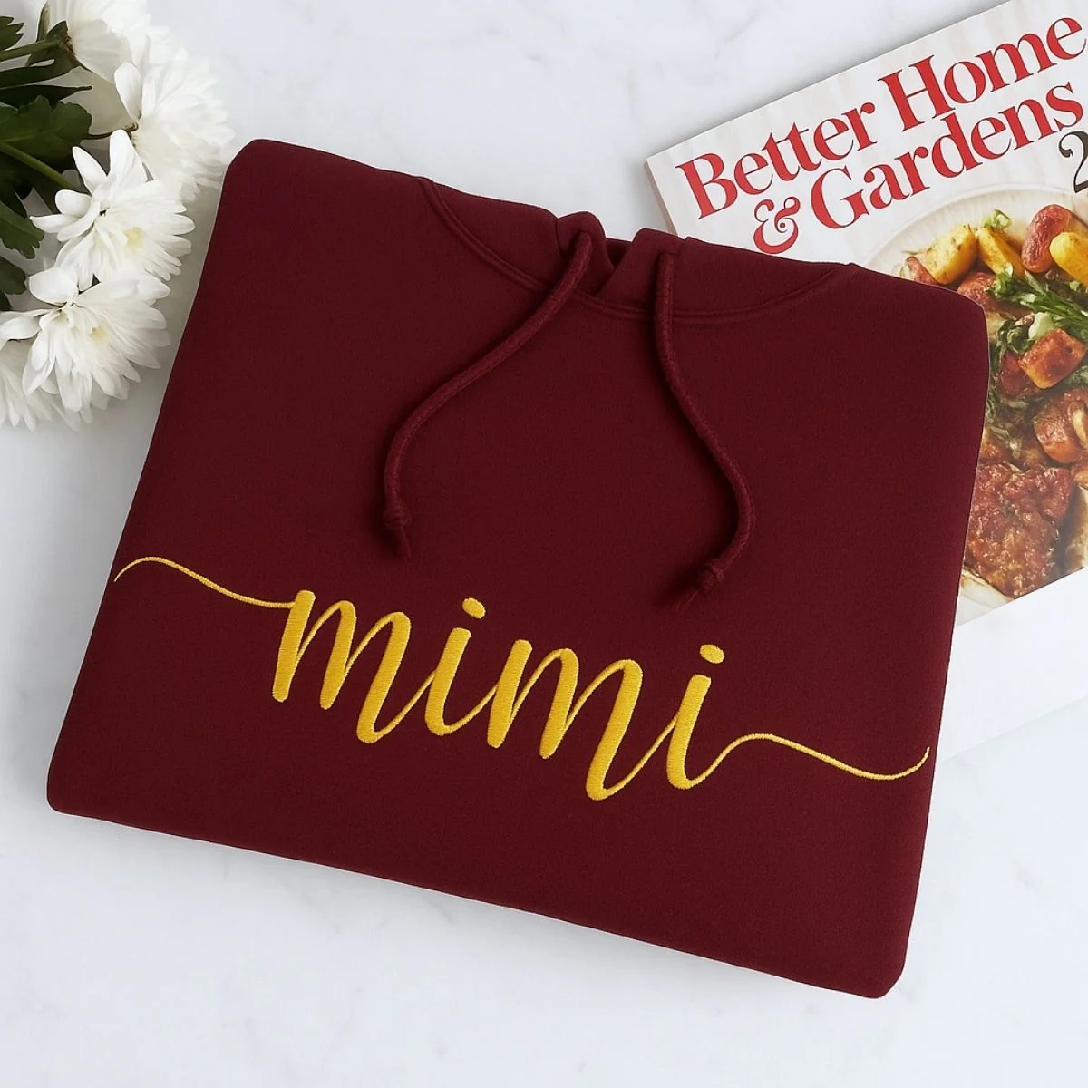 Mimi Custom Hoodie - Grandmother Embroidered Sweatshirt - Perfect Mother's Day Grandma Gift - Image 3