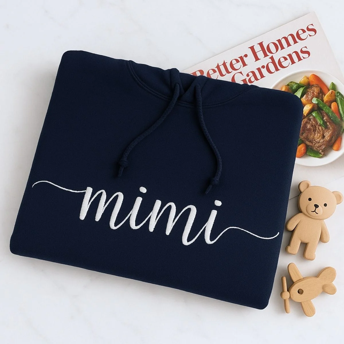 Mimi Custom Hoodie - Grandmother Embroidered Sweatshirt - Perfect Mother's Day Grandma Gift - Image 4
