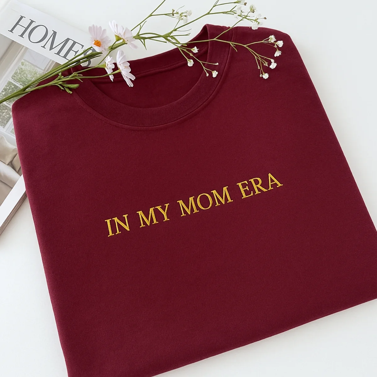 Mom Era Custom Sweater - In My Mom Era Embroidered Pullover - Trendy Mother's Day Gift - Image 2