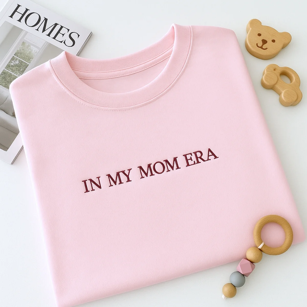 Mom Era Custom Sweater - In My Mom Era Embroidered Pullover - Trendy Mother's Day Gift - Image 5