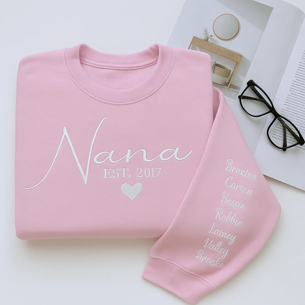 Mother's Day Nana Sweatshirt - Custom Grandma Hoodie with Grandchildren Names - Perfect Grandmother Gift - Image 4
