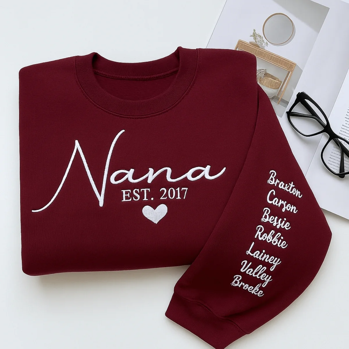 Mother's Day Nana Sweatshirt - Custom Grandma Hoodie with Grandchildren Names - Perfect Grandmother Gift - Image 5