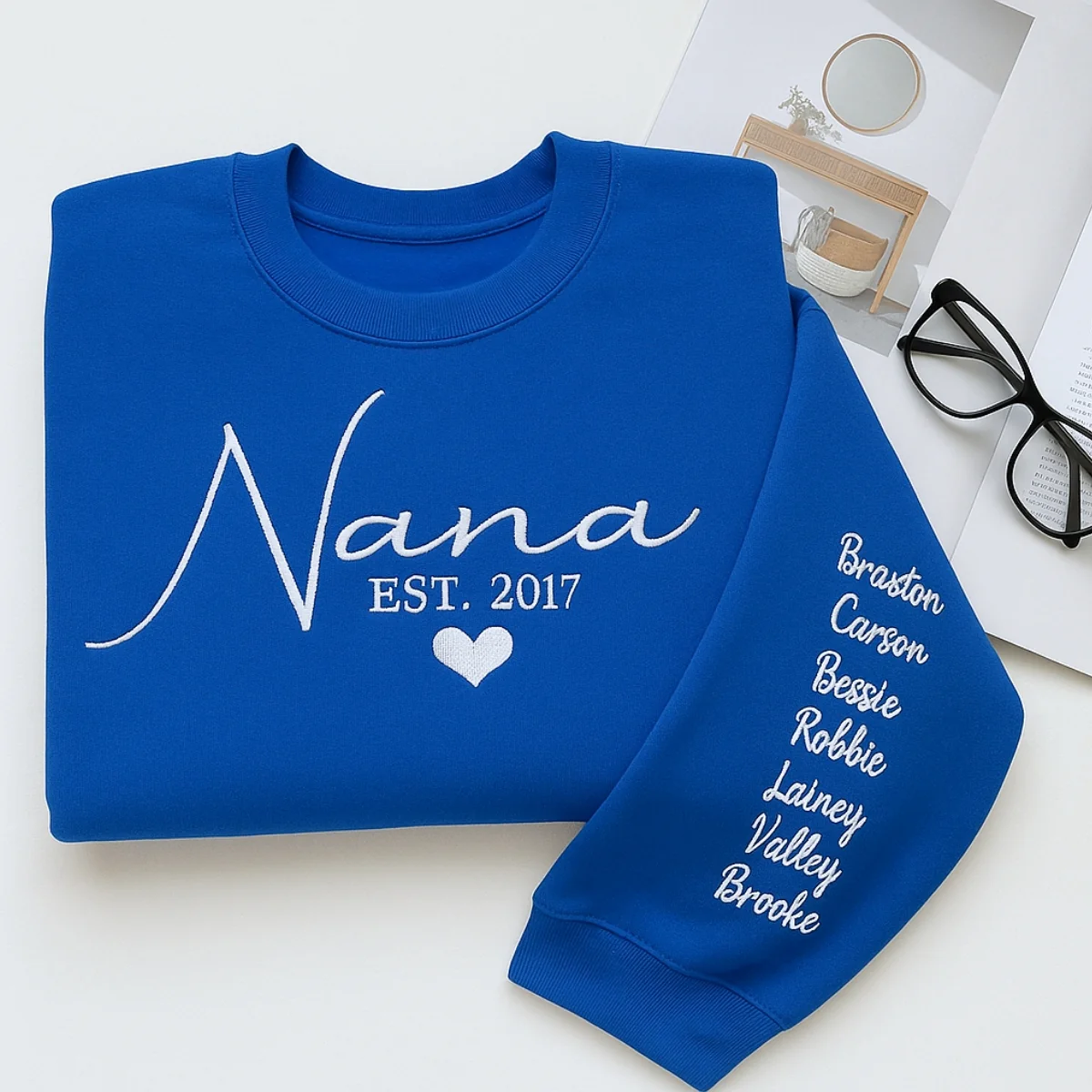 Mother's Day Nana Sweatshirt - Custom Grandma Hoodie with Grandchildren Names - Perfect Grandmother Gift - Image 6