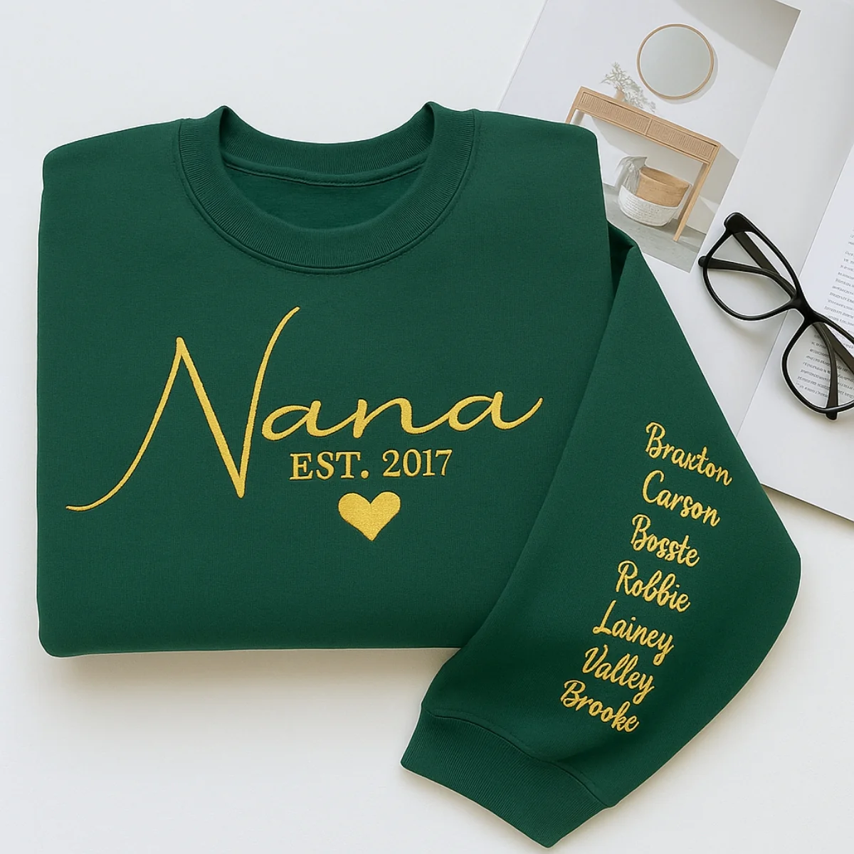 Mother's Day Nana Sweatshirt - Custom Grandma Hoodie with Grandchildren Names - Perfect Grandmother Gift - Image 7