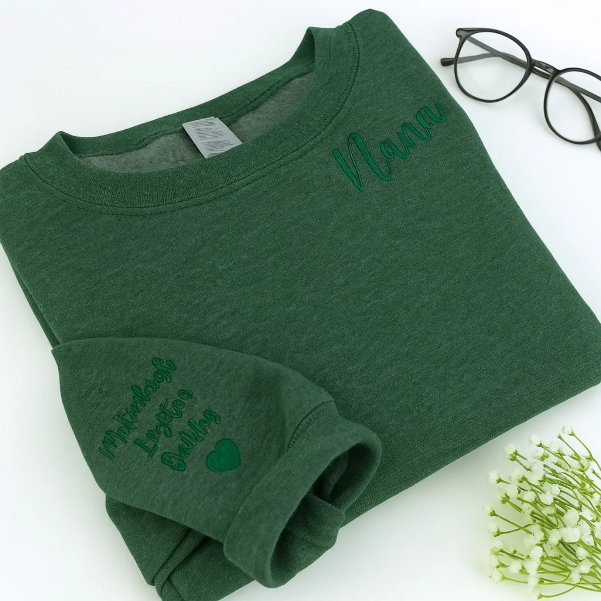 Nana Custom Hoodies - Grandchildren Names Embroidered Sweatshirts - Personalized Grandma Gift - Image 4