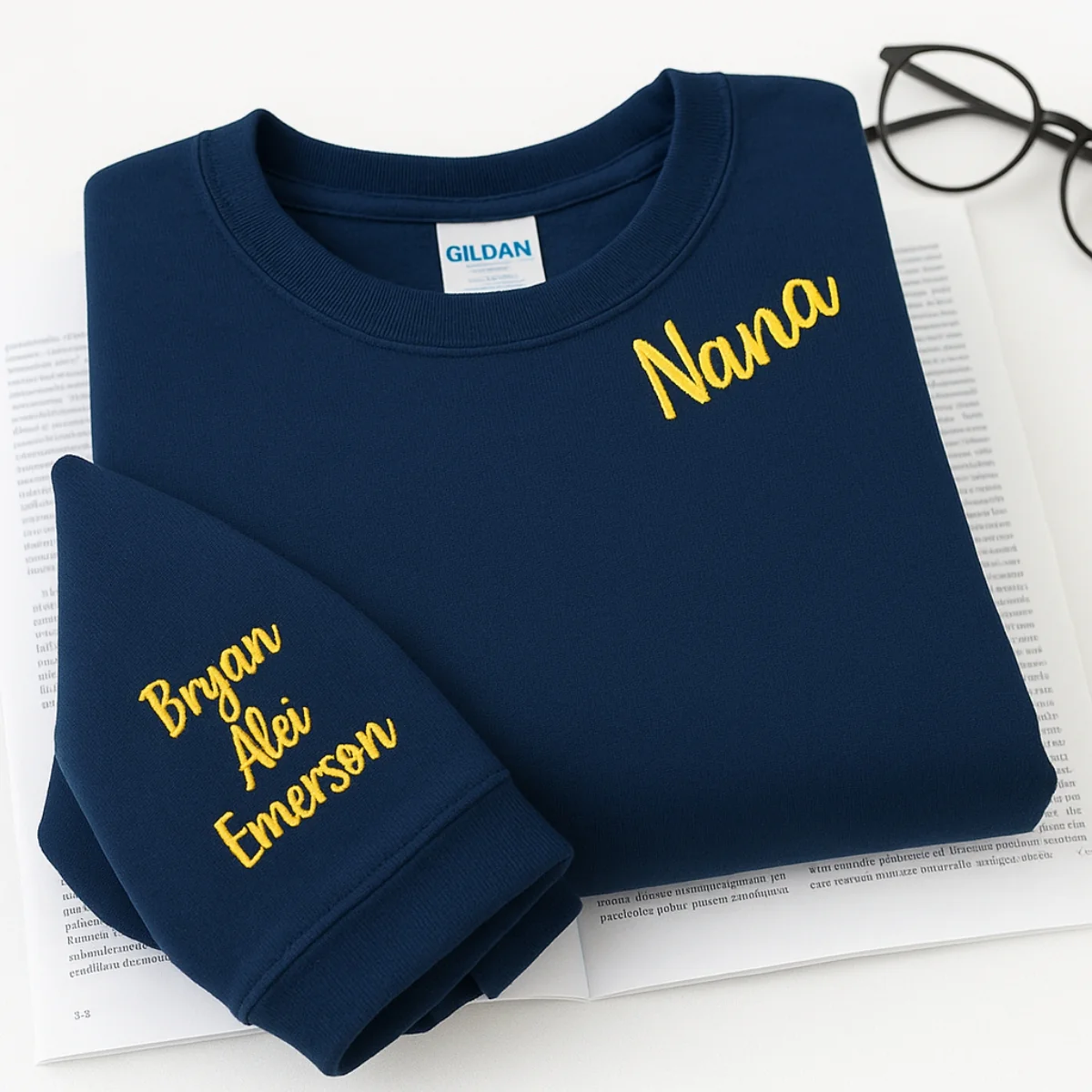 Nana Custom Hoodies - Grandchildren Names Embroidered Sweatshirts - Personalized Grandma Gift - Image 5