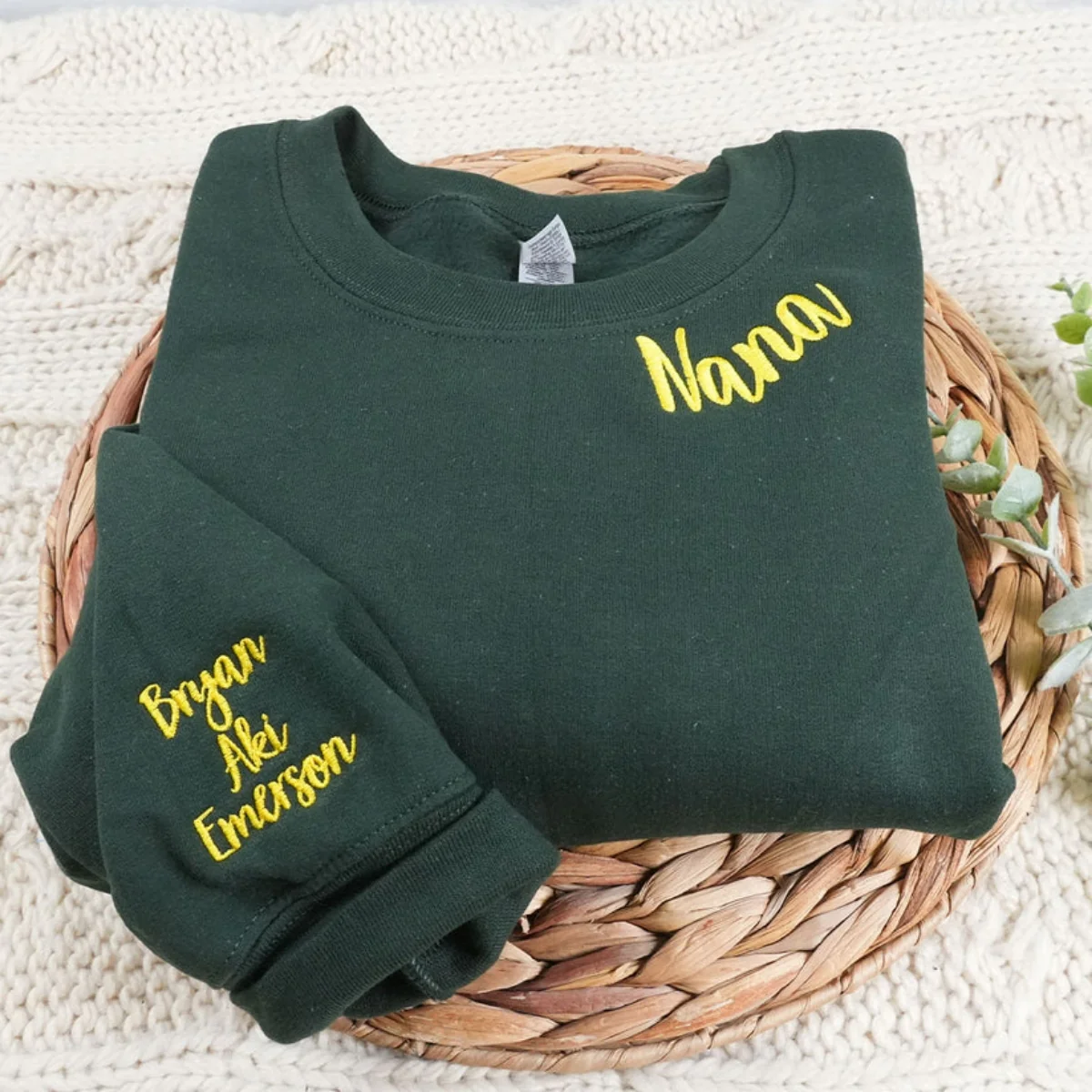 Nana Custom Hoodies - Grandchildren Names Embroidered Sweatshirts - Personalized Grandma Gift - Image 6