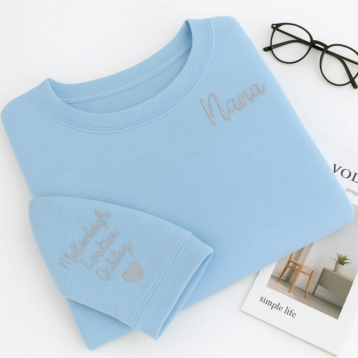 Nana Custom Hoodies - Grandchildren Names Embroidered Sweatshirts - Personalized Grandma Gift - Image 7