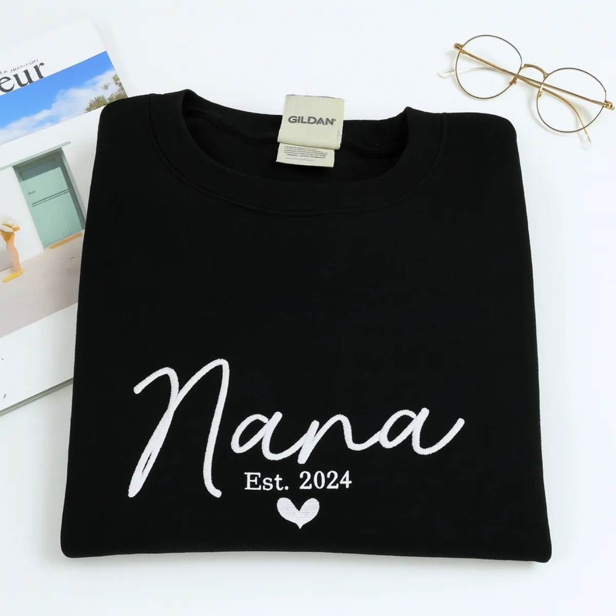 Nana Custom Hoodies - Grandmother Embroidered Sweatshirts - Perfect New Baby Gift - Image 3