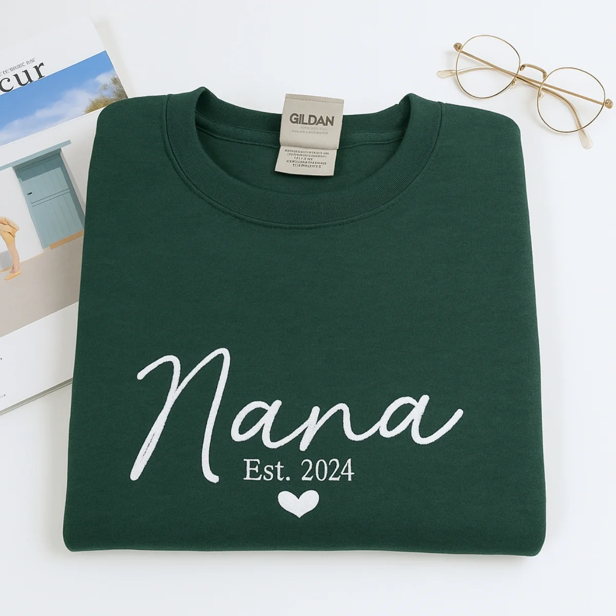 Nana Custom Hoodies - Grandmother Embroidered Sweatshirts - Perfect New Baby Gift - Image 5