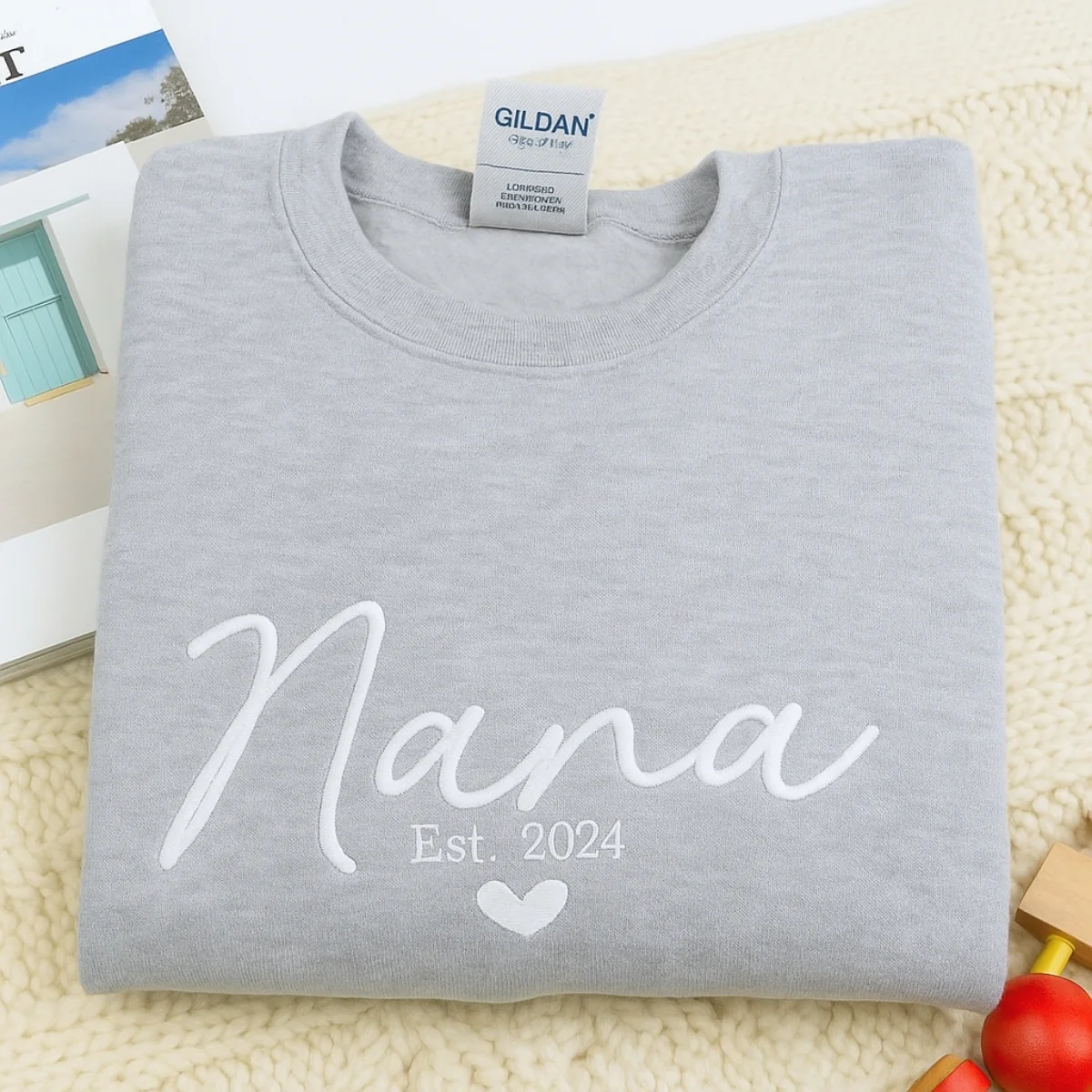 Nana Custom Hoodies - Grandmother Embroidered Sweatshirts - Perfect New Baby Gift - Image 6