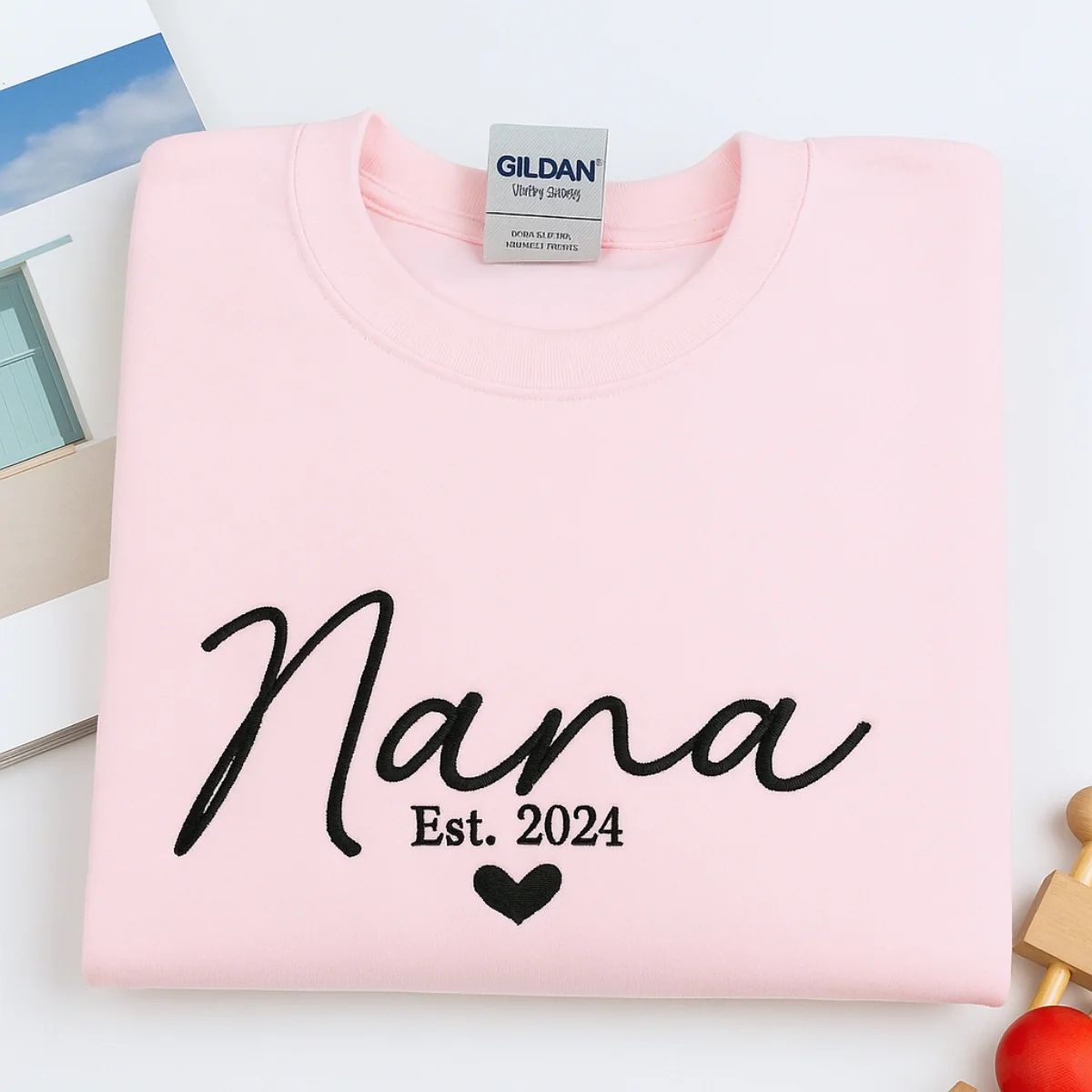 Nana Custom Hoodies - Grandmother Embroidered Sweatshirts - Perfect New Baby Gift - Image 7