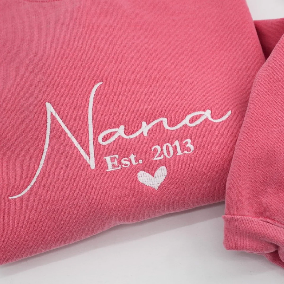 Nana Custom Sweatshirt Set - Grandma Embroidered Apparel - Perfect Grandmother Gift Est Established - Image 3