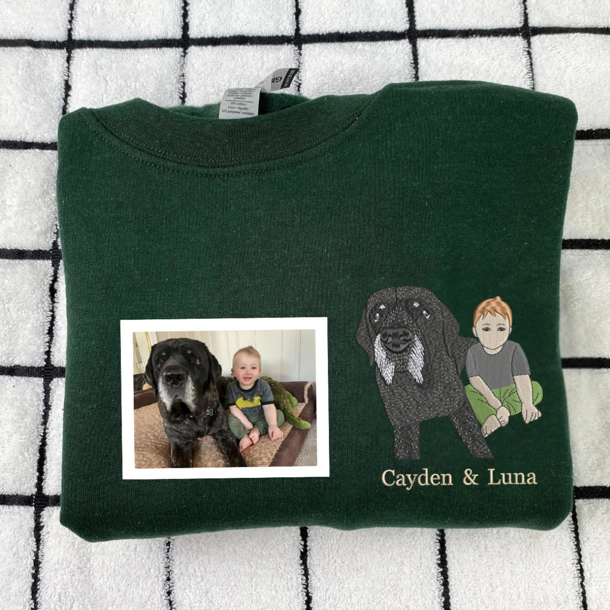 New Grandpa Gift Hoodies - First Time Grandfather Photo Embroidered Sweatshirts - Baby Announcement - Image 4