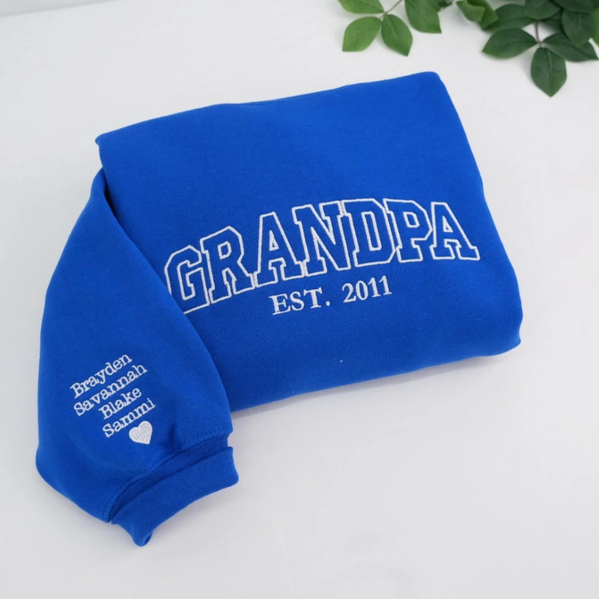 Papa Custom Hoodies - Dad Embroidered Sweatshirts with Kids Names - Perfect Father's Day Gift - Image 6